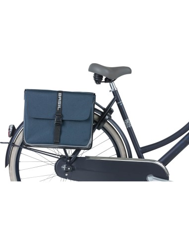 Basil fietstas dubbel Forte blue black 35L