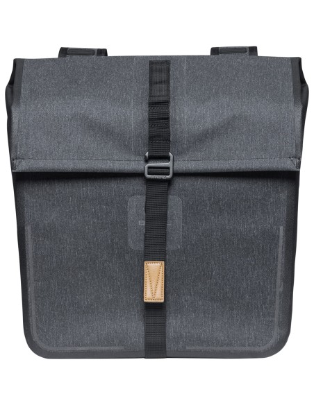 Basil fietstas dubbel Urban dry charcoal melee 50L