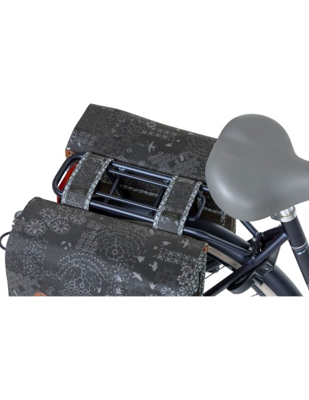 Basil fietstas dubbel Boheme charcoal 35L