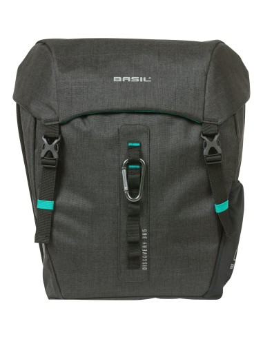 Basil fietstas dubbel Discovery 365D zwart melee 18L