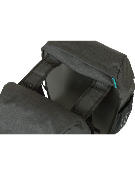 Basil fietstas dubbel Discovery zwart melee 18L