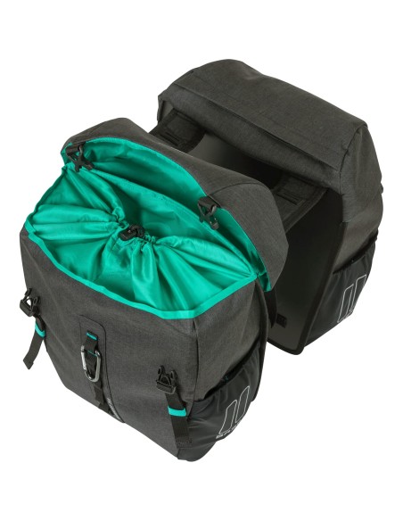 Basil fietstas dubbel Discovery zwart melee 18L