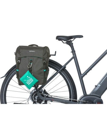 Basil fietstas enkel Discovery zwart melee 9L