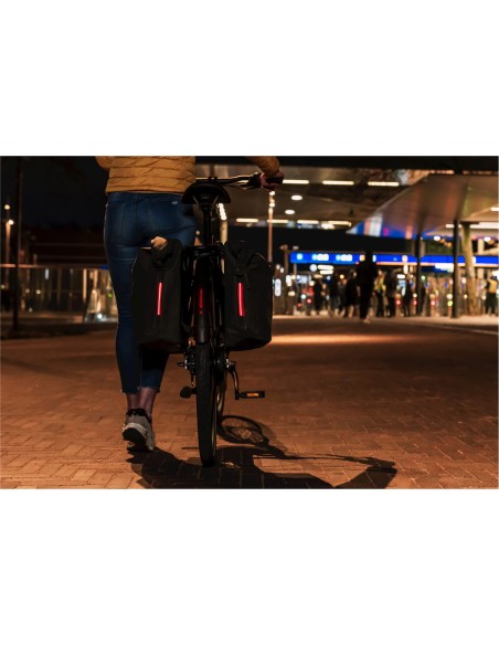 Basil fietstas dubbel SoHo Nordlight moss groen 41L