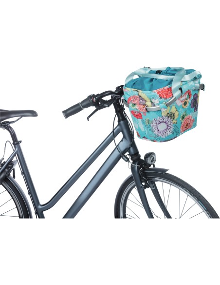 Basil mand front Bloom Field Carry All KF 15L blue