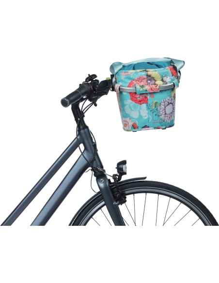 Basil mand front Bloom Field Carry All KF 15L blue