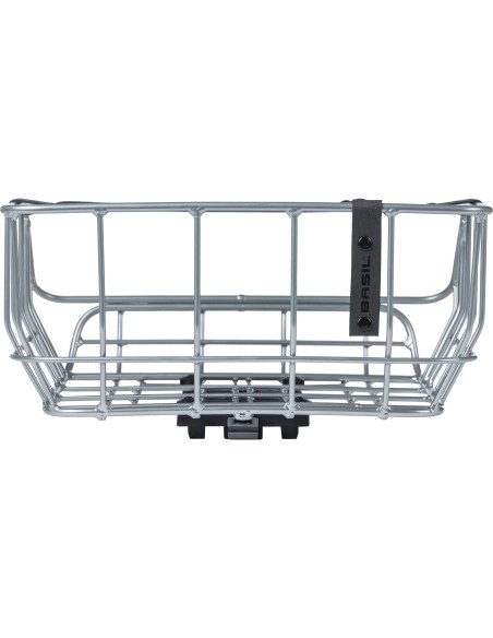 Basil mand Portland achterop MIK 25L chroom 36x43x22cm