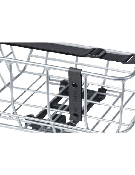 Basil mand Portland achterop MIK 25L chroom 36x43x22cm