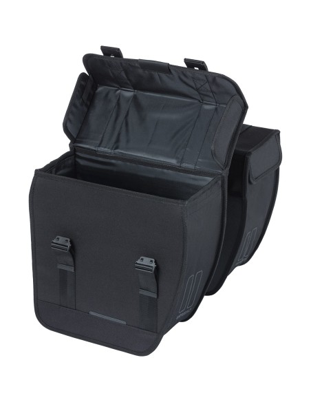 Basil fietstas dubbel Tour XL zwart 35L