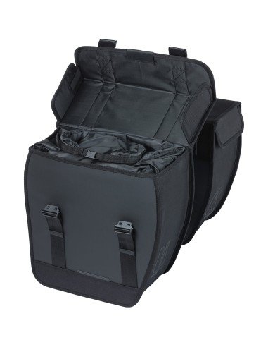 Basil fietstas dubbel Tour Waterproof XL zwart 35L