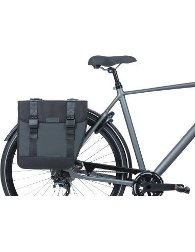 Basil fietstas dubbel Tour Waterproof XL zwart 35L