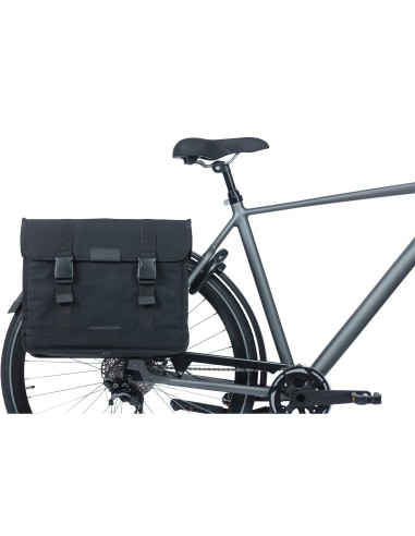 Basil fietstas dubbel Kavan Eco Classic zwart 58L
