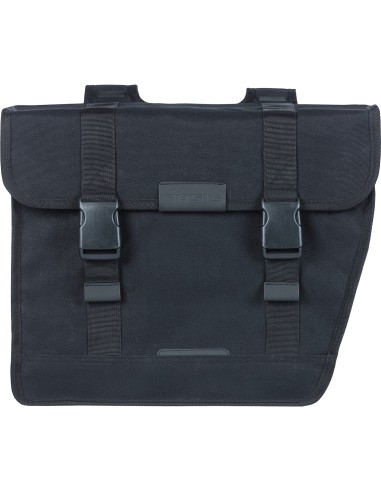 Basil fietstas dubbel Kavan Eco Classic Rounded zwart 46L