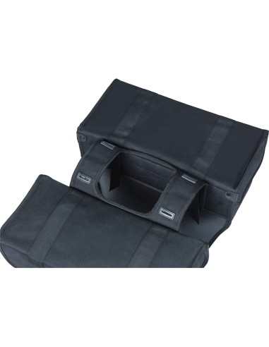 Basil fietstas dubbel Kavan Eco Classic Rounded zwart 46L