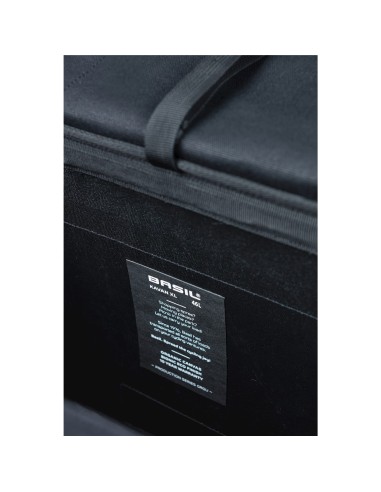 Basil fietstas dubbel Kavan Eco Classic Rounded zwart 46L