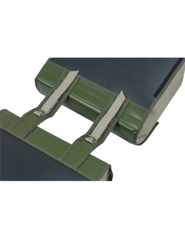 Basil fietstas dubbel Urban load moss green / sand 48-53L