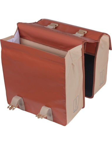 Basil fietstas dubbel Urban load terra red/rose 48-53L