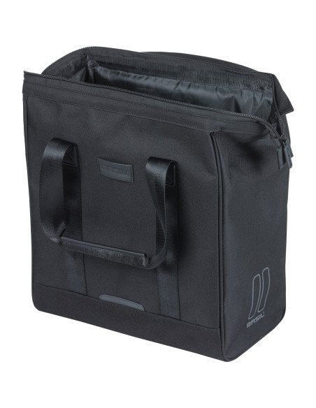 Basil shoppertas Grand zwart 23L