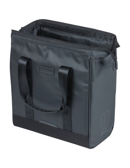 Basil shoppertas Grand tarpaulin zwart 23L