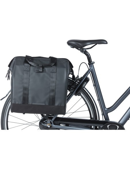 Basil shoppertas Grand tarpaulin zwart 23L