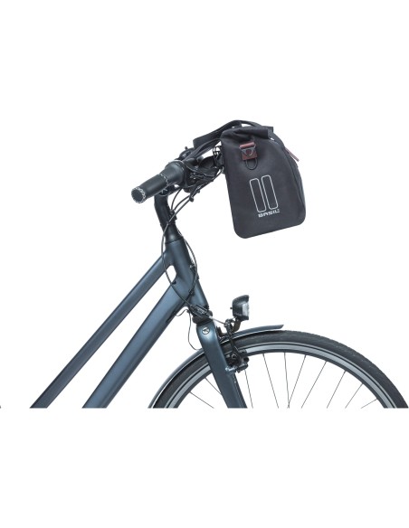 Basil fietshandtas City zwart KF - Hook 8-11L