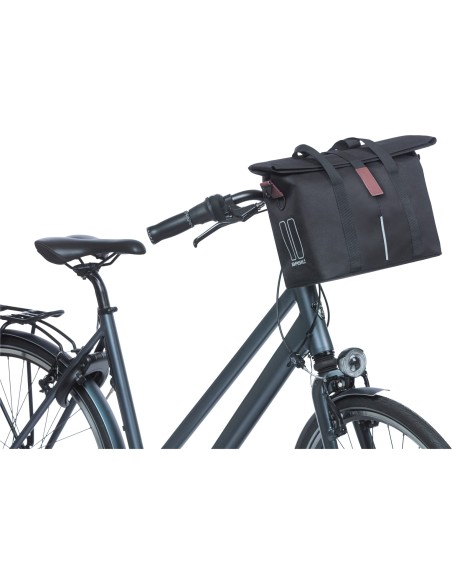 Basil fietshandtas City zwart KF - Hook 8-11L