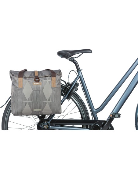 Basil shoppertas Elegance chateau taupe 20-26L