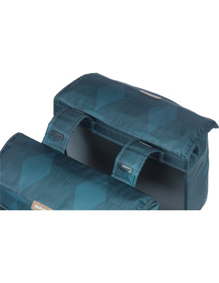 Basil fietstas dubbel Elegance estate blue 40-49L