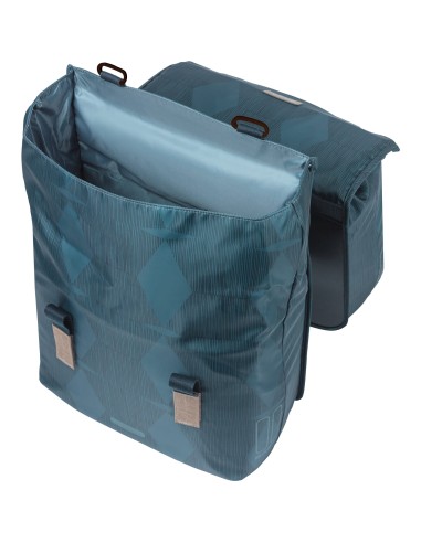 Basil fietstas dubbel Elegance estate blue 40-49L
