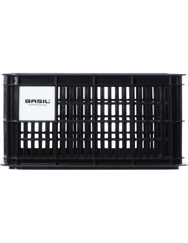 Basil fietskrat S zwart 17.5L recycled