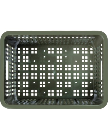 Basil fietskrat S moss green 17.5L recycled