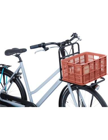 Basil fietskrat S terra red 17.5L recycled