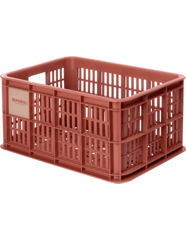Basil fietskrat S terra red 17.5L recycled
