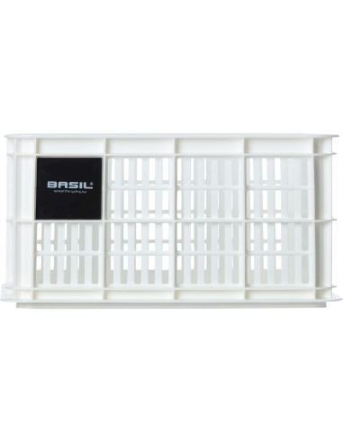 Basil fietskrat S bright white 17.5L recycled