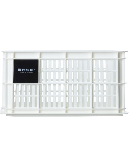 Basil fietskrat S bright white 17.5L recycled