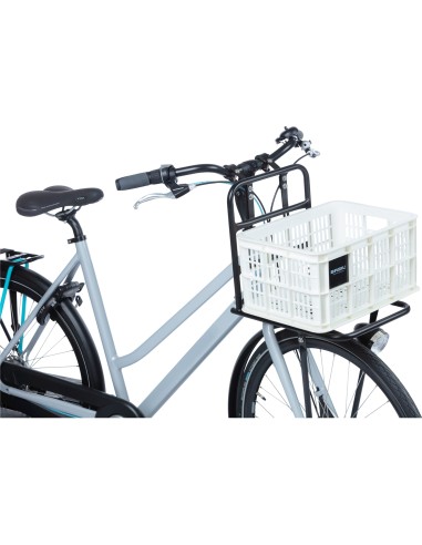 Basil fietskrat S bright white 17.5L recycled