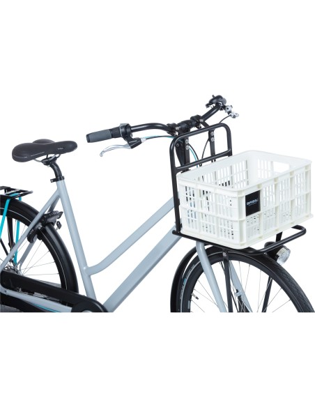 Basil fietskrat S bright white 17.5L recycled