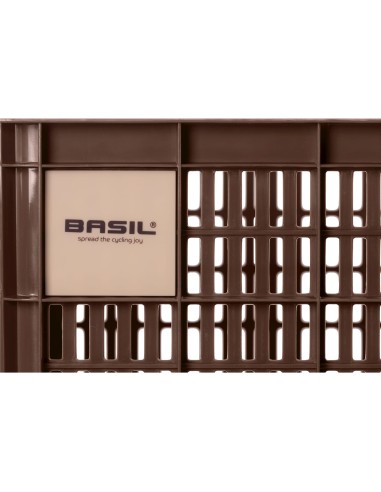 Basil fietskrat S brown 17.5L recycled