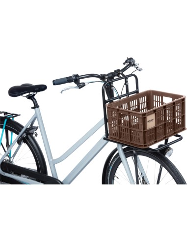 Basil fietskrat S brown 17.5L recycled
