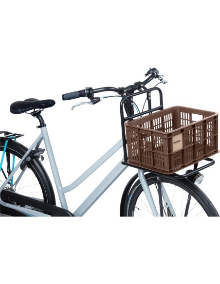 Basil fietskrat S brown 17.5L recycled