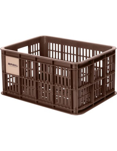 Basil fietskrat S brown 17.5L recycled