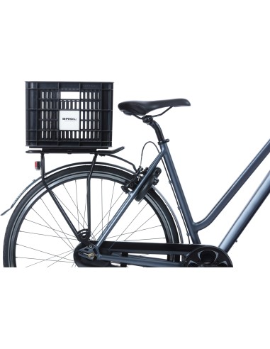 Basil fietskrat M 29.5L recycled zwart