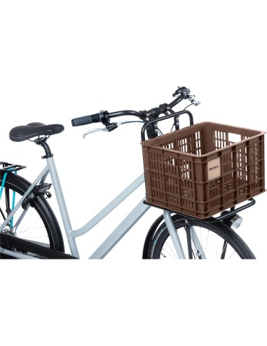 Basil fietskrat M brown 29.5L recycled