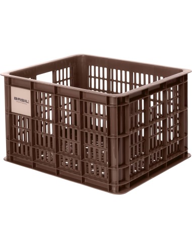 Basil fietskrat M brown 29.5L recycled