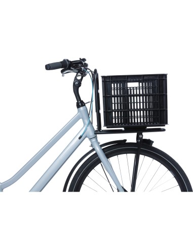 Basil fietskrat L 40L recycled zwart