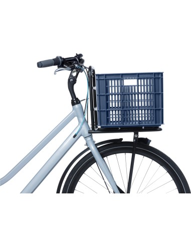 Basil fietskrat L bluestone 40L recycled