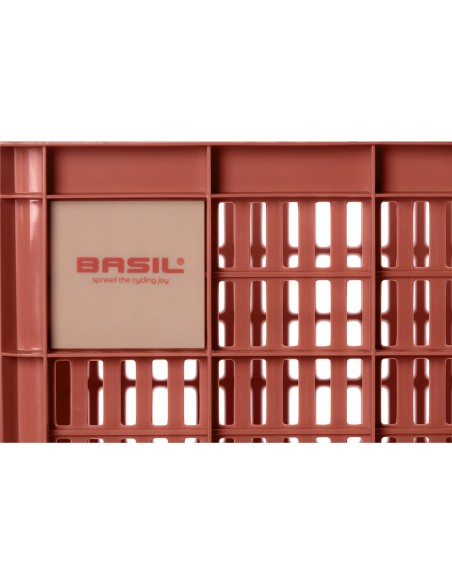 Basil fietskrat L terra red 40L recycled