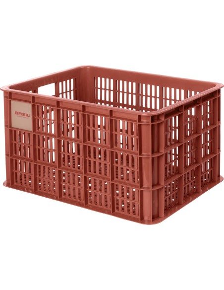 Basil fietskrat L terra red 40L recycled
