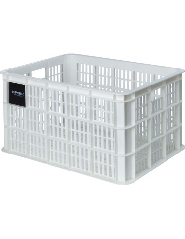 Basil fietskrat L bright white 40L recycled