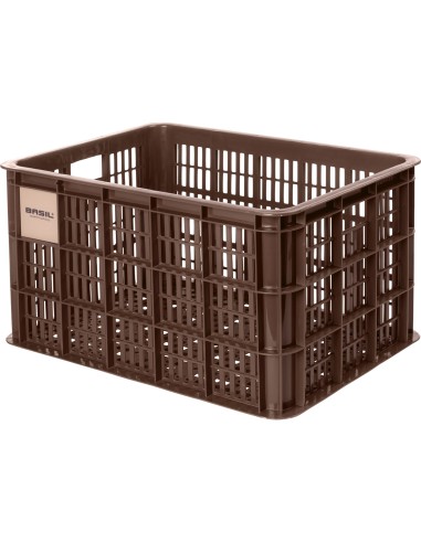 Basil fietskrat L brown 40L recycled